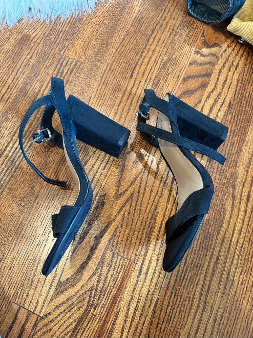 Abound Black Strappy Block Heel Sandals - Picture 2 of 4